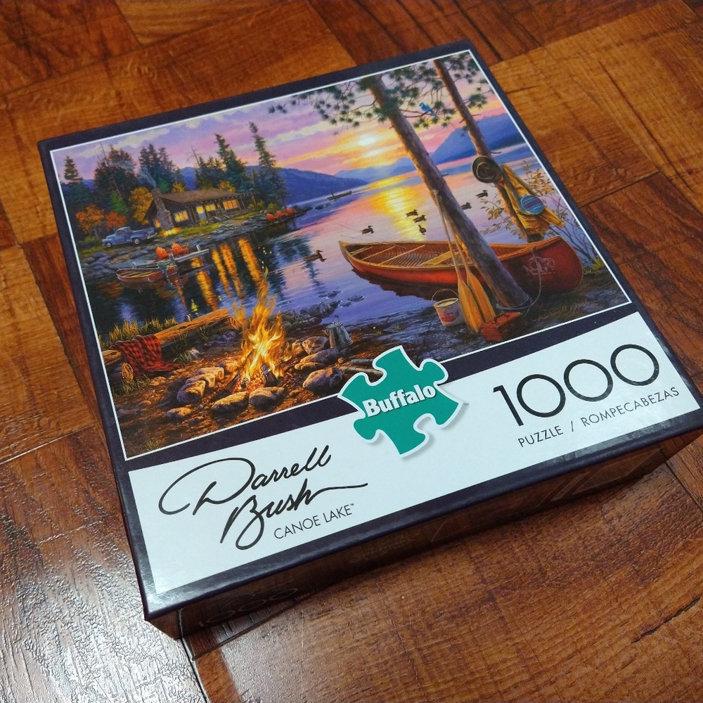 Buffalo Games Darrell Bush Canoe Lake Jigsaw Puzzle 1000 Pc 26.75" x 19.75"